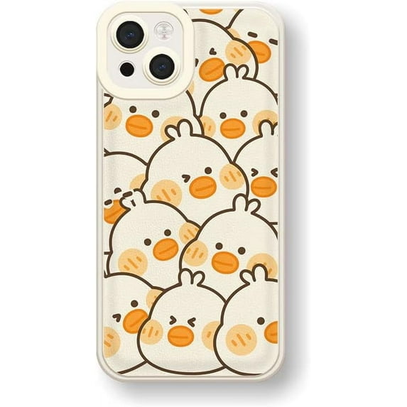 Kawaii Cute Cartoon Duck Phone Case Compatible with iPhone Case (iPhone 12)