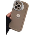 thumbnail image 1 of Kawaii Cute Cartoon Duck Wear Scarf Soft Phone Case Compatible with iPhone Case (Gray,iPhone 13 Pro), 1 of 6