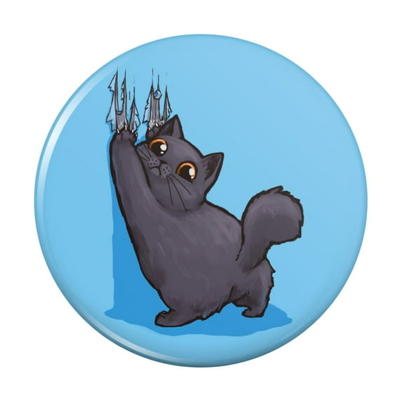 Kawaii Cute Cat Scratching Wall Kitchen Refrigerator Locker Button Magnet
