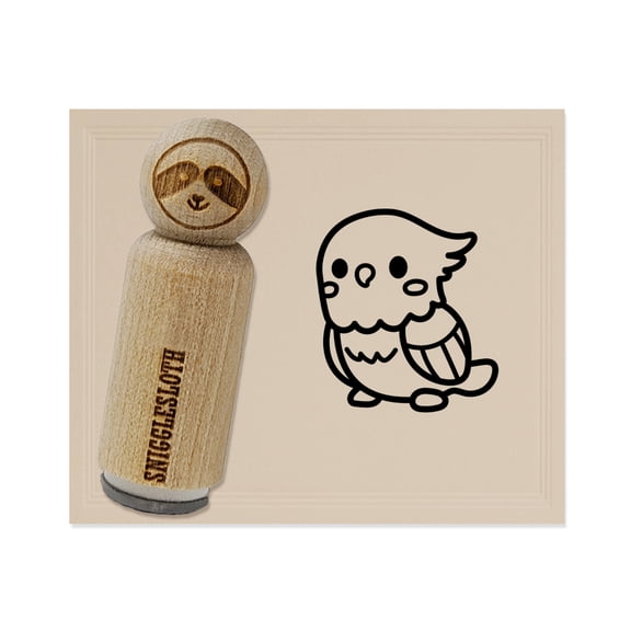 Kawaii Cute Cockatiel Bird Rubber Stamp for Scrapbooking Crafting Stamping - Mini 1/2 Inch