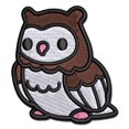 thumbnail image 1 of Kawaii Cute Owl Bird Applique Multi-Color Embroidered Hook & Loop Patch - 2.0 Inch Mini, 1 of 5
