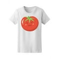 thumbnail image 1 of Kawaii Cute Tomato Vegetable T-Shirt Women -Image by Shutterstock, Female Small, 1 of 2