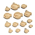 thumbnail image 1 of Kawaii Dab Fish Wood Mini Charms Shapes DIY Craft Jewelry - With Hole - 25mm (7pcs), 1 of 7