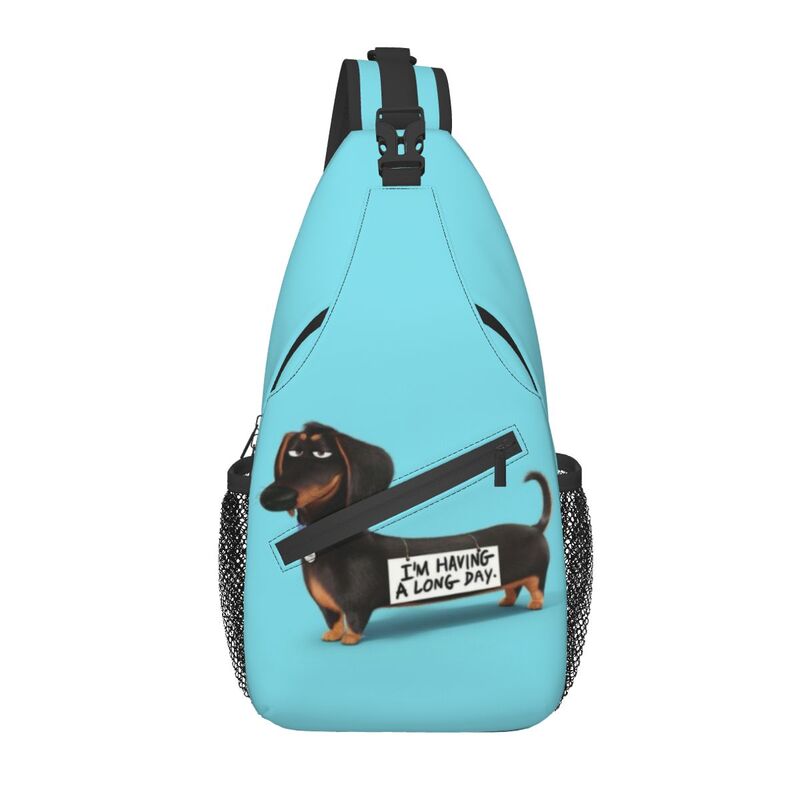 Kawaii Dachshund Sling Crossbody Backpack Men Wiener Badger Sausage Dog