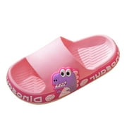 Kawaii Dinosaur Children Slippers Cute Cartoon Animals Beach Slippers Kids Non- Boys Girls Summer Shoes Baby Footwear