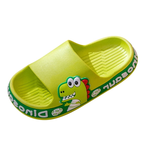 Kawaii Dinosaur Children Slippers Cute Cartoon Animals Beach Slippers Kids Non- Boys Girls Summer Shoes Footwear