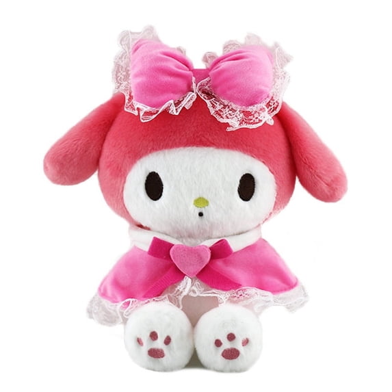 Kawaii Dog Kitty Plush Doll 10'' Cartoon Stuffed Soft Toy, Cute Animals Plushies Gift for Girls and Fans