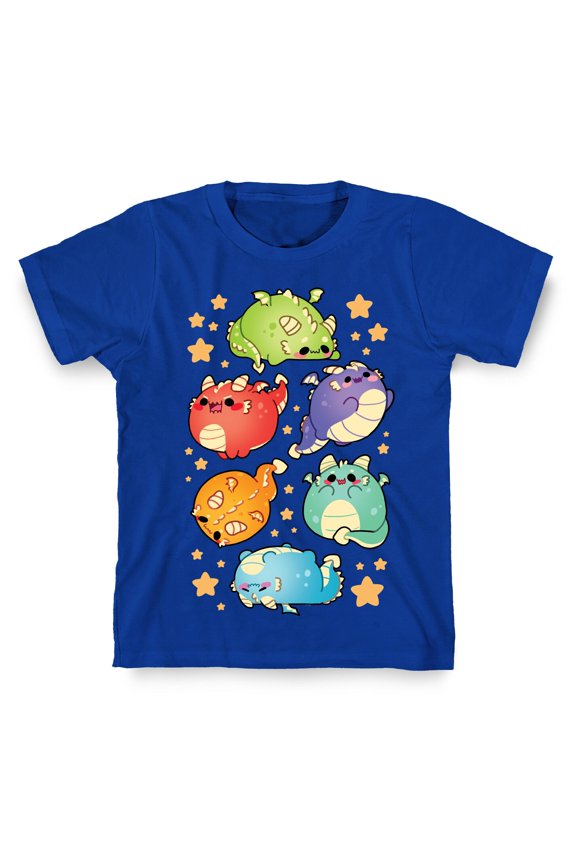Kawaii Dragons Pattern Tee Shirt Sweatshirt Hoodie