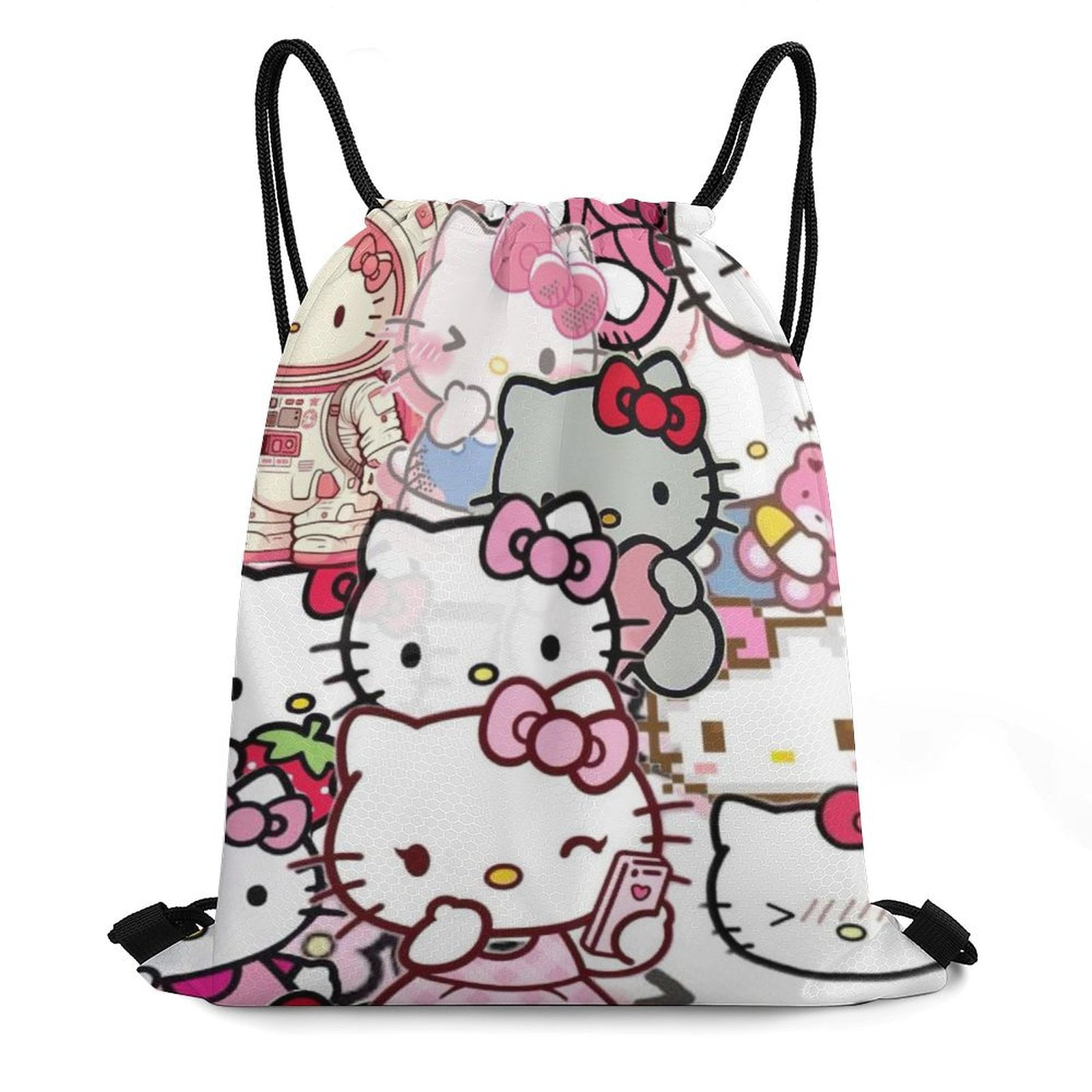 Kawaii Drawstring Backpack Cute Anime Bag Cartoon Casual Backpack Comic ...