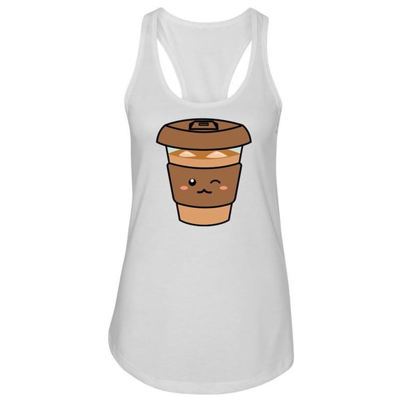 Kawaii Drink Racerback Tank Women -SPIdeals Designs, Female Medium