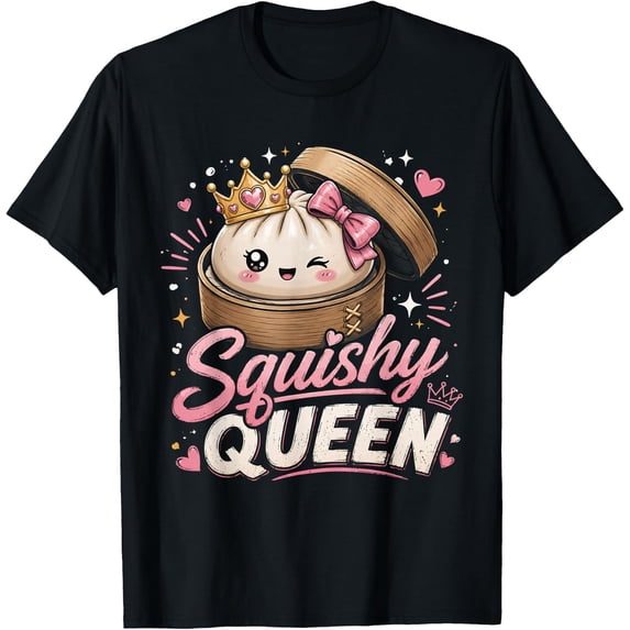 Kawaii Dumpling Queen Pastel Anime Birthday Girl Comfort Colors T-Shirt Cute Food Tee