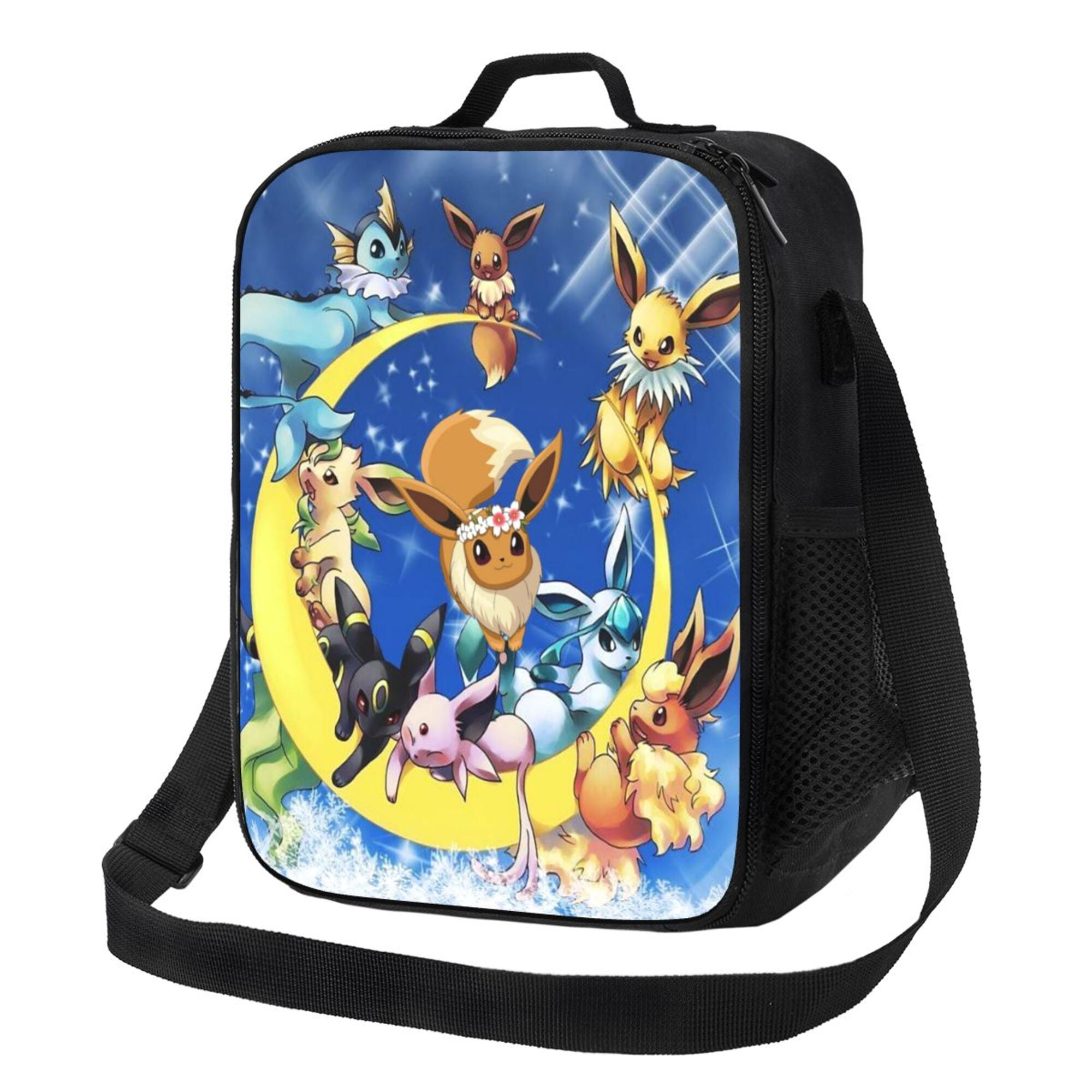 Kawaii Eevee Lunch Bag Portable Tote Bag Insulated Lunch Box Picnic Beach Office Insulated Bento Bag