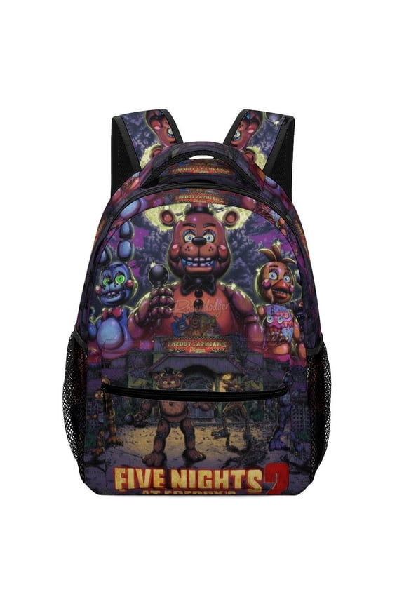 Kawaii FNAF Backpack Lightweight Multifunction Casual Travel Backpacks 15.7"