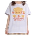 thumbnail image 1 of Kawaii Fashion Harajuku Pastel Gothic Clothing Crewneck Soft Cartoon Print Bear Cookies T-Shirt, 1 of 8