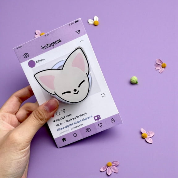 Kawaii Fox Phone Grip: Magnetic Sanrio Phone Stand