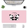 thumbnail image 1 of Kawaii Friendly Panda Pattern Mouse Pad,Desk Mat,Game Mat,Makeup Table Mat,Varied Use Mat for Office/Home/Study Girls Boys(31.5''''X15.7'''''',Pink&Friendly Panda), 1 of 1