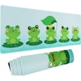 thumbnail image 1 of Kawaii Frog Mouse Pad XL, Frog Extended Large Gaming Mouse Pad for Desk, Green Anime Mouse Pad Cartoon, Cute Frog Mousepad, Long Big Mouse Mat, Frog Gifts Decor Stuff Accessories, 31.5 X 11.8 Inch, 1 of 6
