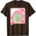 thumbnail image 1 of Kawaii Frog Pink Strawberry Milk Mushroom Frog Lover Unisex T-Shirt for Men Women Kids,Dark Chocolate Color,Size 3XL, 1 of 5