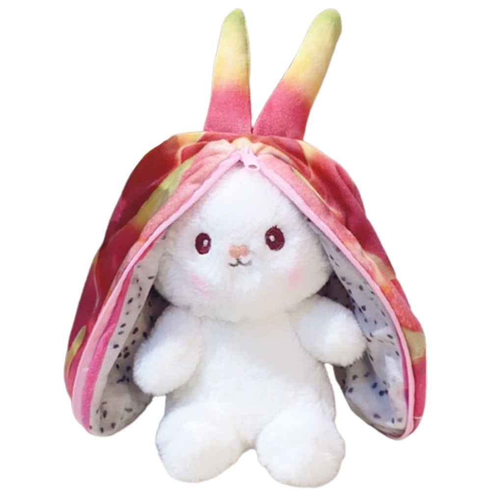 Kawaii Fruit Rabbit Plush Toys Realistic Stuffed Doll Soft Comfortable