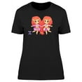 thumbnail image 1 of Kawaii Gemini Zodiac Girls T-Shirt Women -Image by Shutterstock, Female Medium, 1 of 2