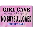 thumbnail image 1 of Kawaii Girl Cave Metal Sign Cute Girls Room Decorations For Bedroom And Bathroom Pink Gamer Room Door Decor Teenager Girly Things Cool Stuff For Your Room Accessories Wall Posters, 1 of 4