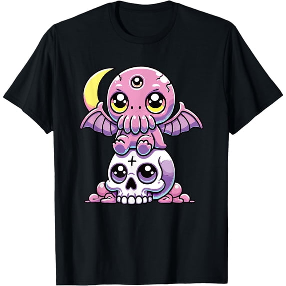 Kawaii Gothic Cthulhu Pastel Colors Gothic Goth Cthulhu T-Shirt ...