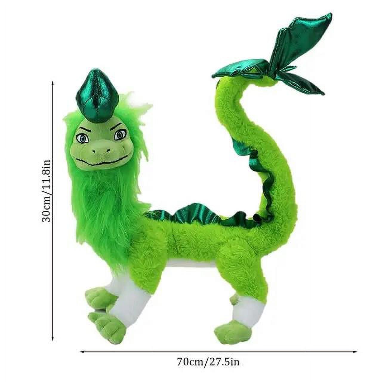 Kawaii Green Sisu Dragon Plush Toy Soft Stuffed Animal Raya And The