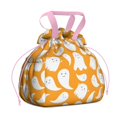 thumbnail image 1 of Kawaii Halloween Ghosts Pattern Drawstring Lunch Bag Women - Drawstring Lunch Bag Insulated for Work Office - Stain-Resistant Large Lunchbags for Women with Multi-Pockets, 1 of 6