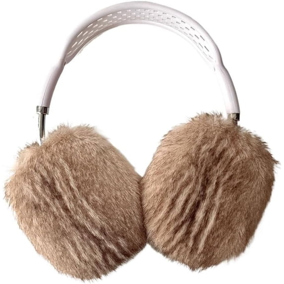 Kawaii Headphone Cover for AirPods Max,Soft Plush Headset Anti-Drop Protective Case,Shockproof Ear Cups Shell for Girls Boys (A)