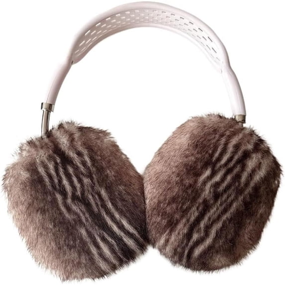 Kawaii Headphone Cover for AirPods Max,Soft Plush Headset Anti-Drop Protective Case,Shockproof Ear Cups Shell for Girls Boys (C)