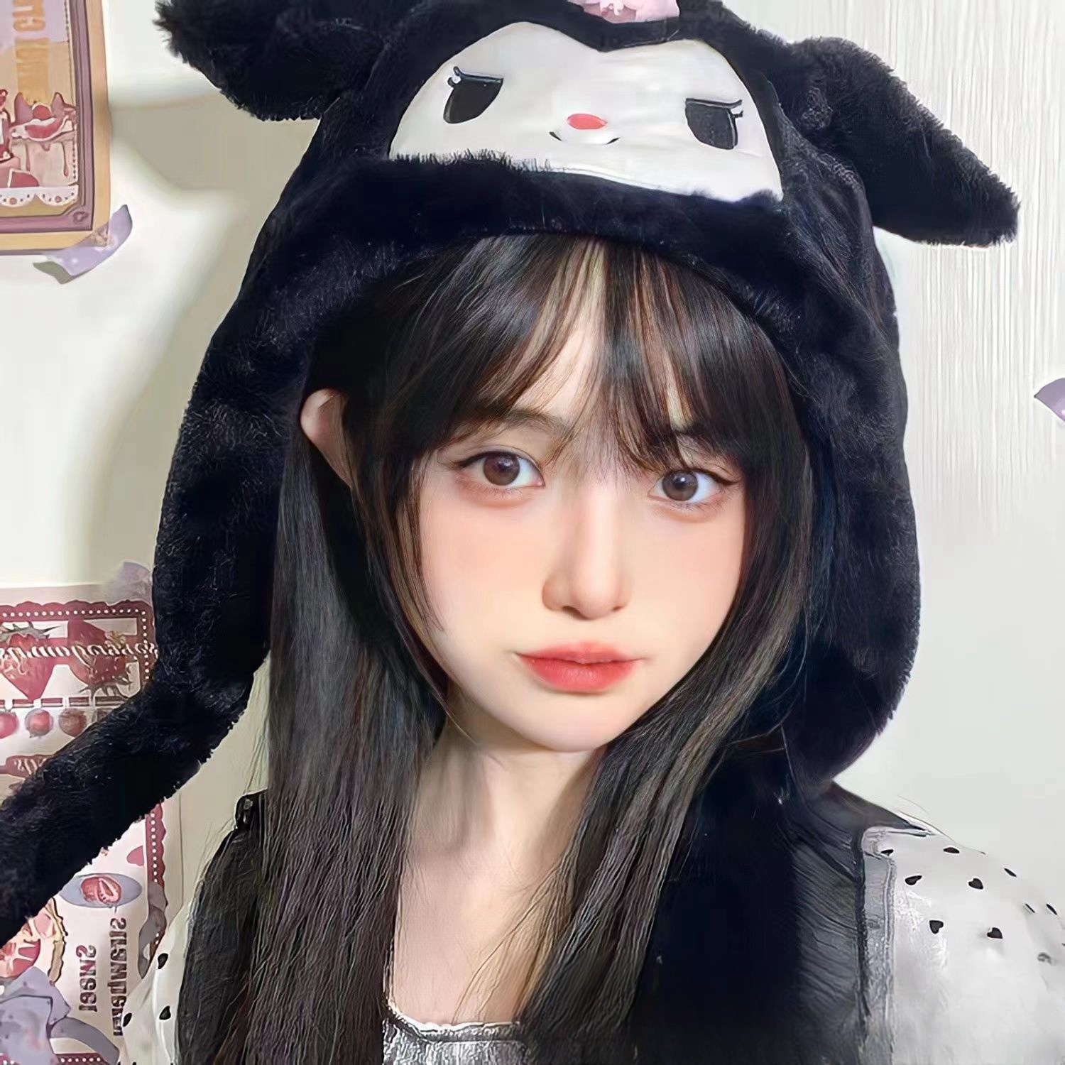 Kawaii Hello Kitty A Hat That Moves When Pinched MINISO Anime Kuromi