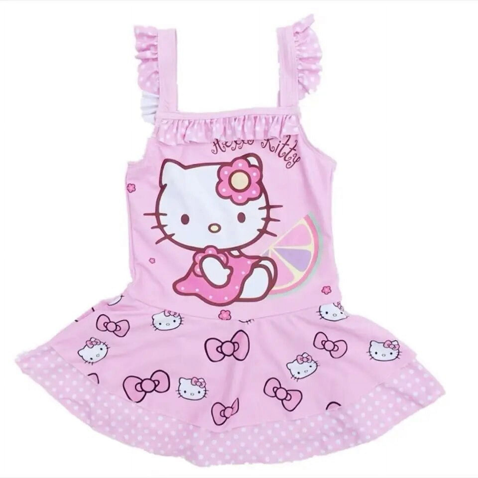 Kawaii Hello Kitty Children Swimsuit One Piece Sanrio Cute Anime