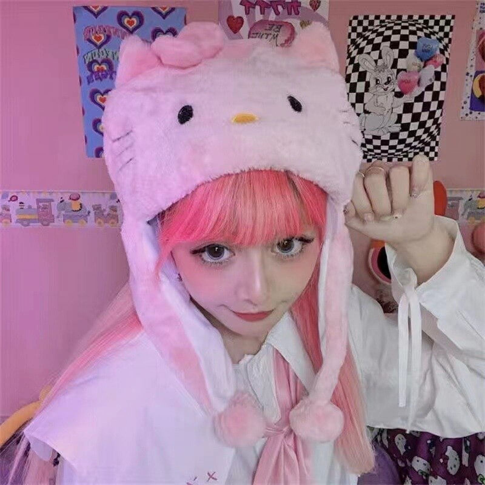 Hello Kitty Accessories Y2k, White Hello Kitty Beanies