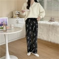 thumbnail image 1 of Kawaii Hello Kitty Pajama Pants Sanrio Anime Y2k Cartoon Coral Fleece Soft Trousers Women Home Trousers Christmas Festival Gifts, 1 of 25