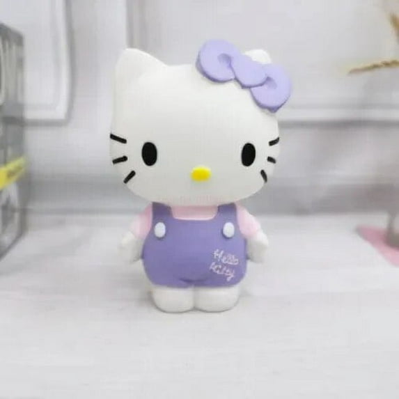 Kawaii Hello Kitty Piggy Bank Kids Creative Piggy Bank Cute Figure Vinyl Doll Money Safe Money Saving Box Coin Bank Girls Gift