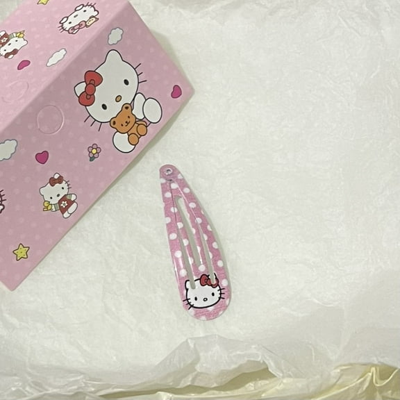Kawaii Hello Kitty Pink Bb Clip Collection My Melody Cute Child Gilr Shape Hairpins Fashion Hair Accessories Gift for Kids