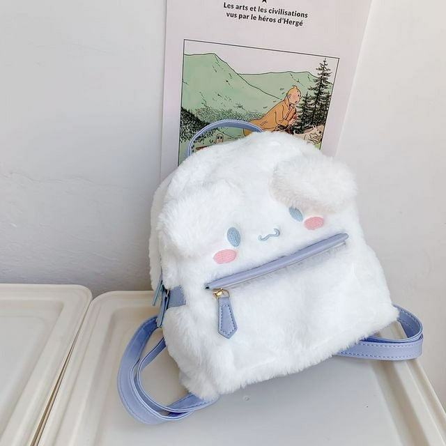 Kawaii Hello Kitty Plush Cinnamon Roll Backpack My Melody Bag Kuromi