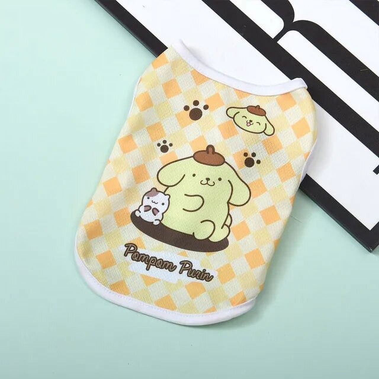 Kawaii Hello Kitty Pompompurin Cinnamoroll Pet Clothes Melody Kuromi ...