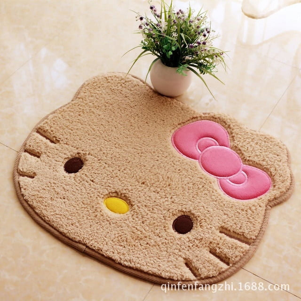 Kawaii Hello Kitty Rug Anime Bedroom Bathromm Carpet Girls Bedroom