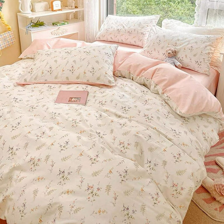 Kawaii Hello Kitty Sanrio Washable Cotton Bedding Set Four Piece Set Student Dormitory Quilt Cover Three Piece Set All Season