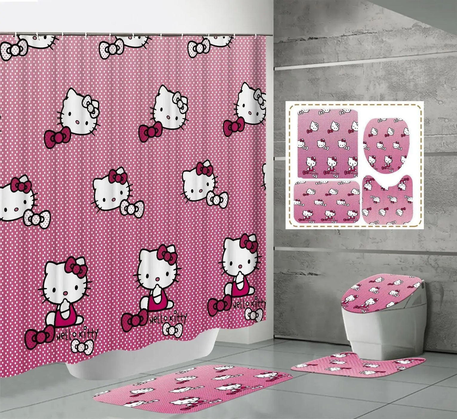 Kawaii Kitty Charm Shower Head