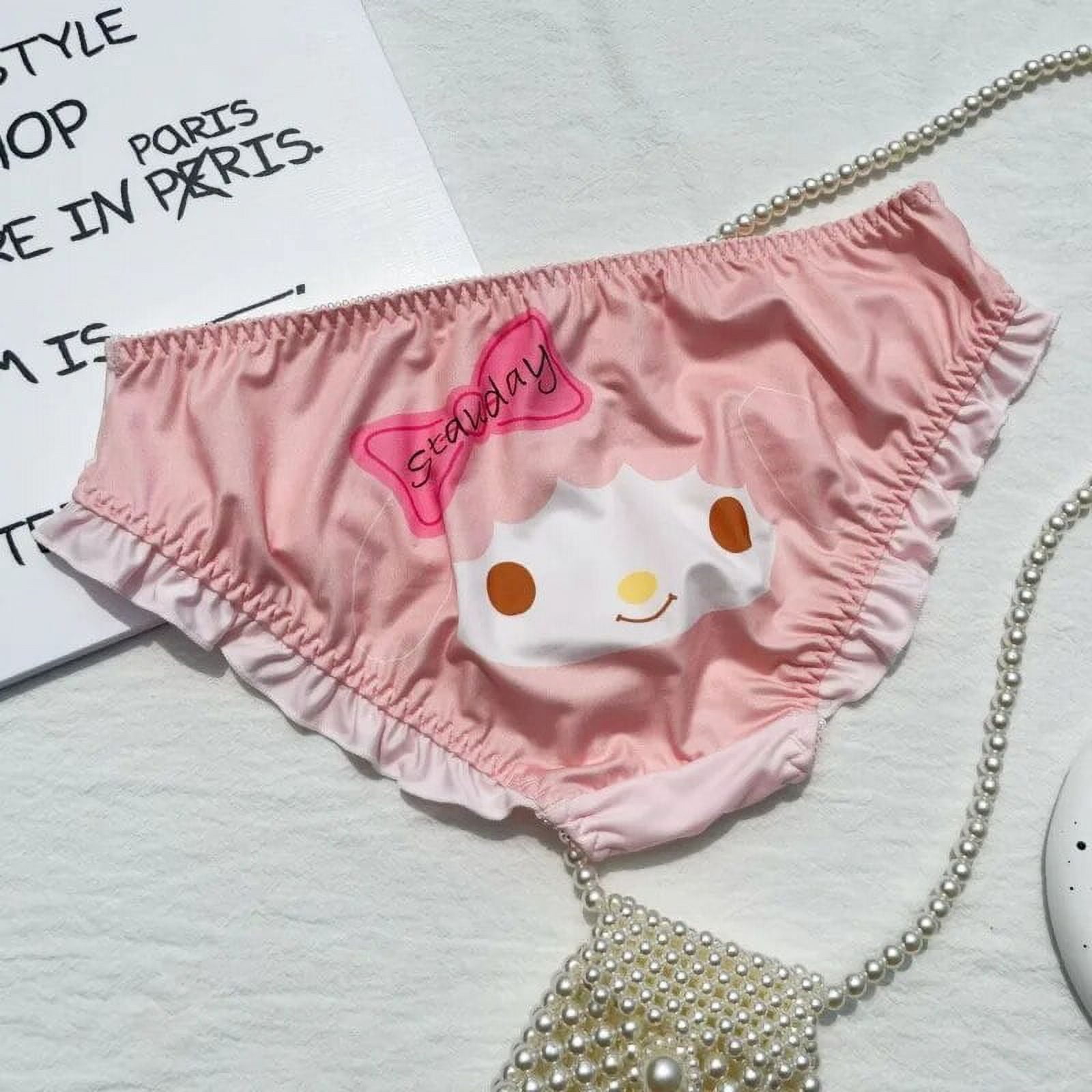 Kawaii Hello Kitty Women Underpants Cartoon Pattern Low Waist Briefs ...