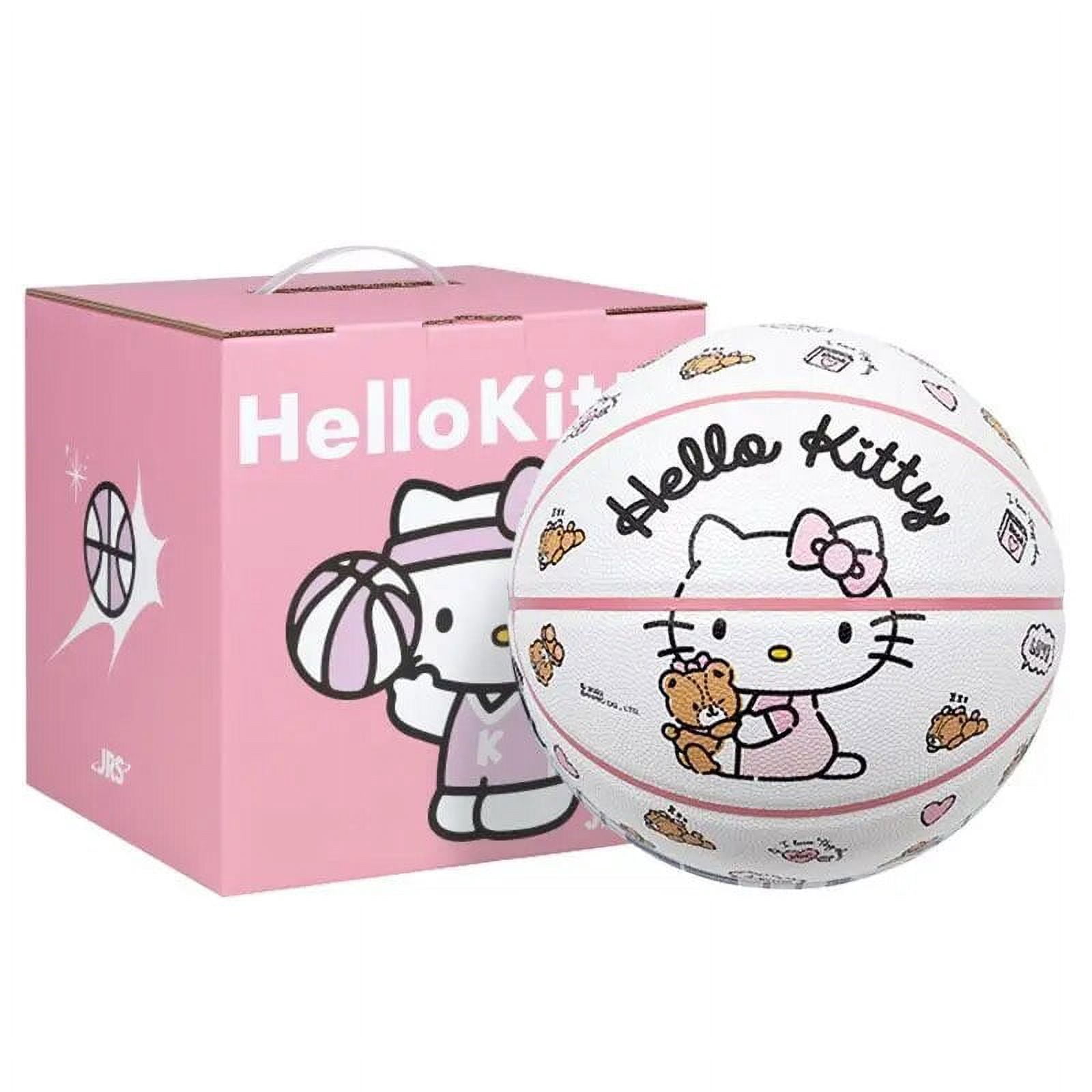 Kawaii Hello Kitty with Bear Basketball 7 Sanrioed Kt Cat Basketball Pu ...