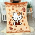 thumbnail image 1 of Kawaii Hello Kittys Plush Blanket Household Bath Towel Sanrioed Soft Cartoon Absorbent Anime Flannel Pillowcase Room Decor Naps, 1 of 25