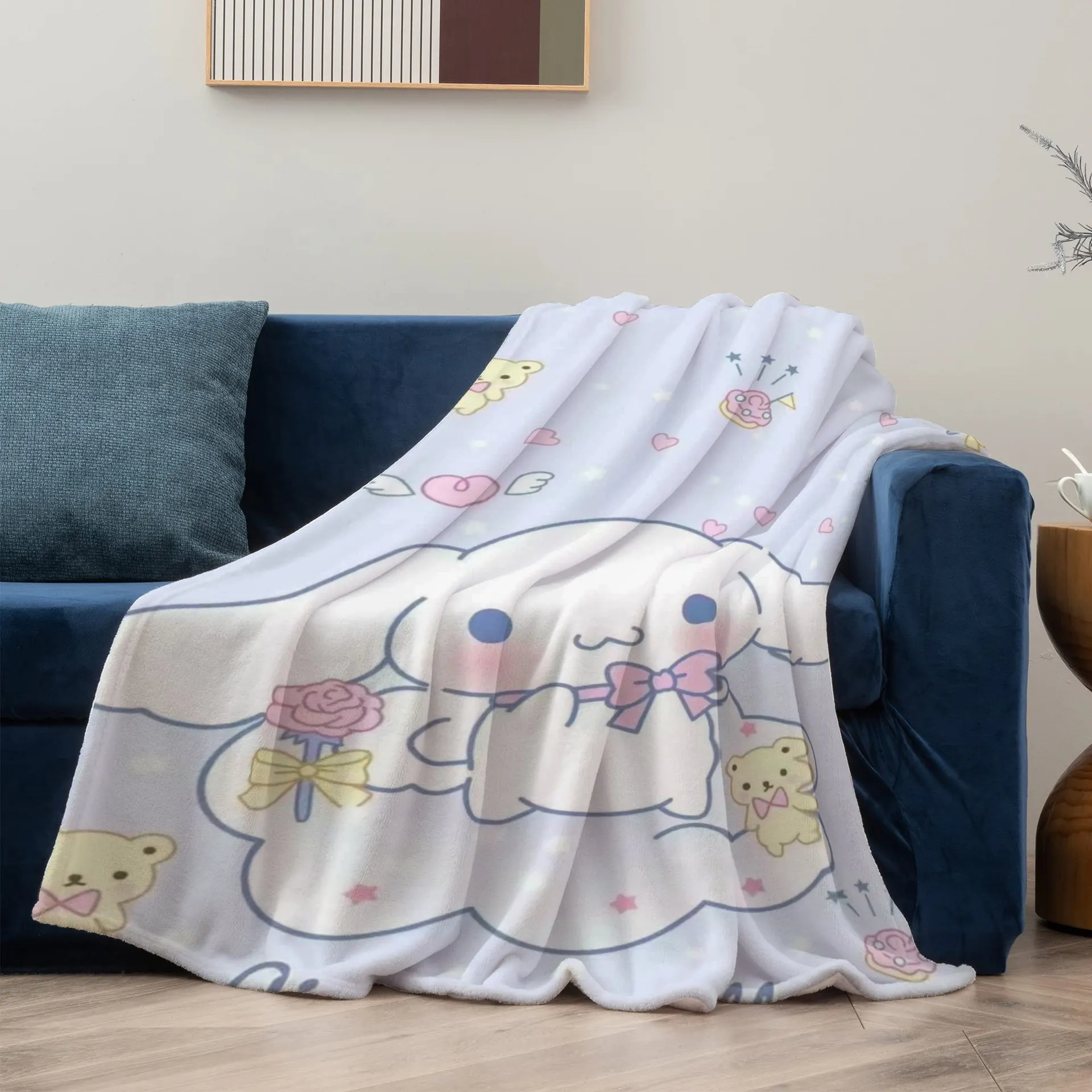 Kawaii Hello Kittys Plush Blanket Household Bath Towel Sanrioed Soft