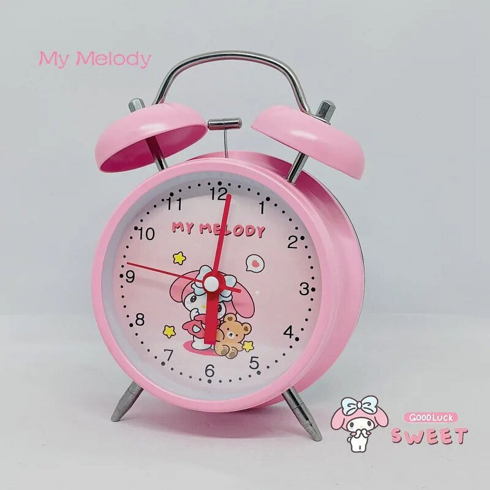 Kawaii Hello Kittys Y2K Sanrio Alarm Clock Anime Kuromi Cinnamoroll