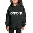 thumbnail image 1 of Kawaii with Hood Valentines Day Lounge Outfits for Children Boy Girl Fall Winter Long Sleeve Fleece Lined Wool Oversized Hood Outfits Sweatshirt Child 2026, 1 of 5