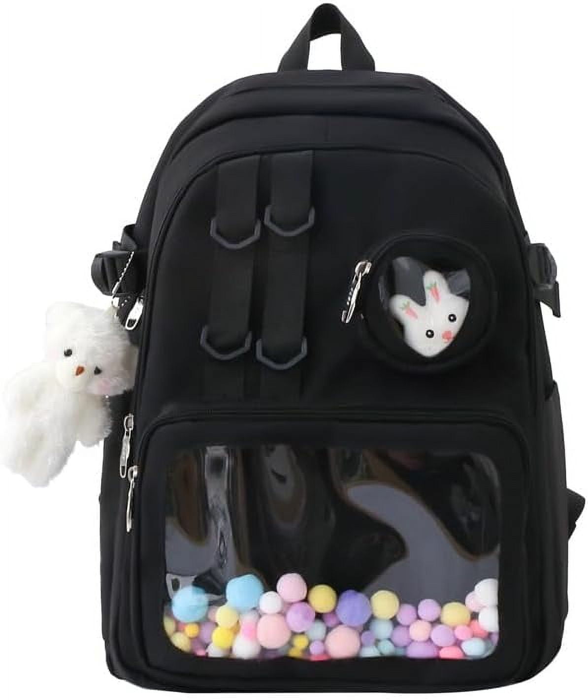 Kawaii Ita Backpack Bags for Women Cute Clear Window Daypack Bookbag Laptop Itabag for Daily Use Lolita Bag Cosplay Walmart