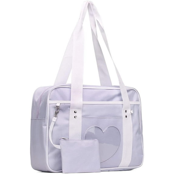 Kawaii Ita Bag Japanese School Bag Cute Tote Bag Large Shoulder Anime Heart Purse