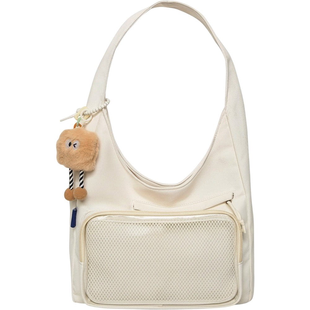 Kawaii Ita Bag Shoulder Bag for Women Large Capacity Tote Bag Clear Window Anime Pin Display Messenger Bag Handbags Purse